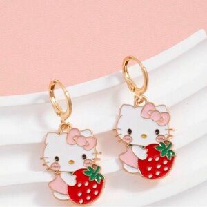 5/$25 Cute Hello Kitty Strawberry Earrings